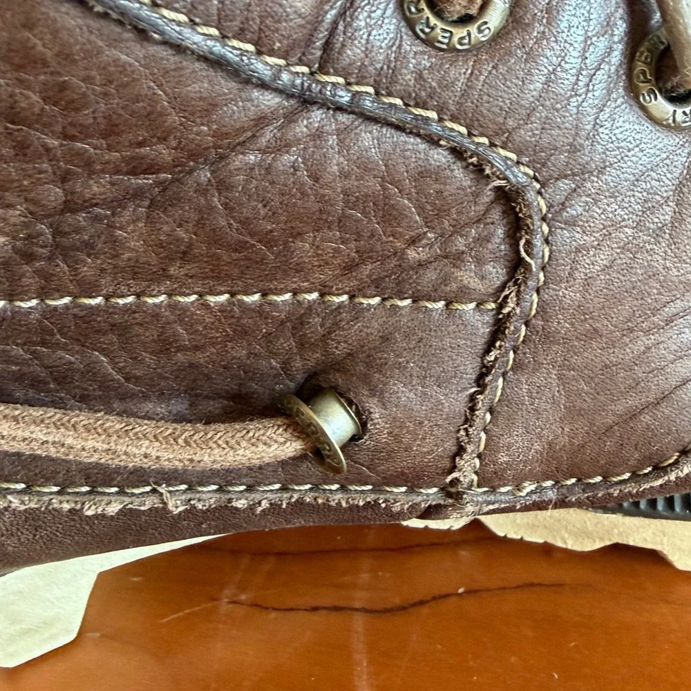 Sperry Top-Sider Mens STS14151 Waterproof Leather Moc Toe Boots Brown 10.5M